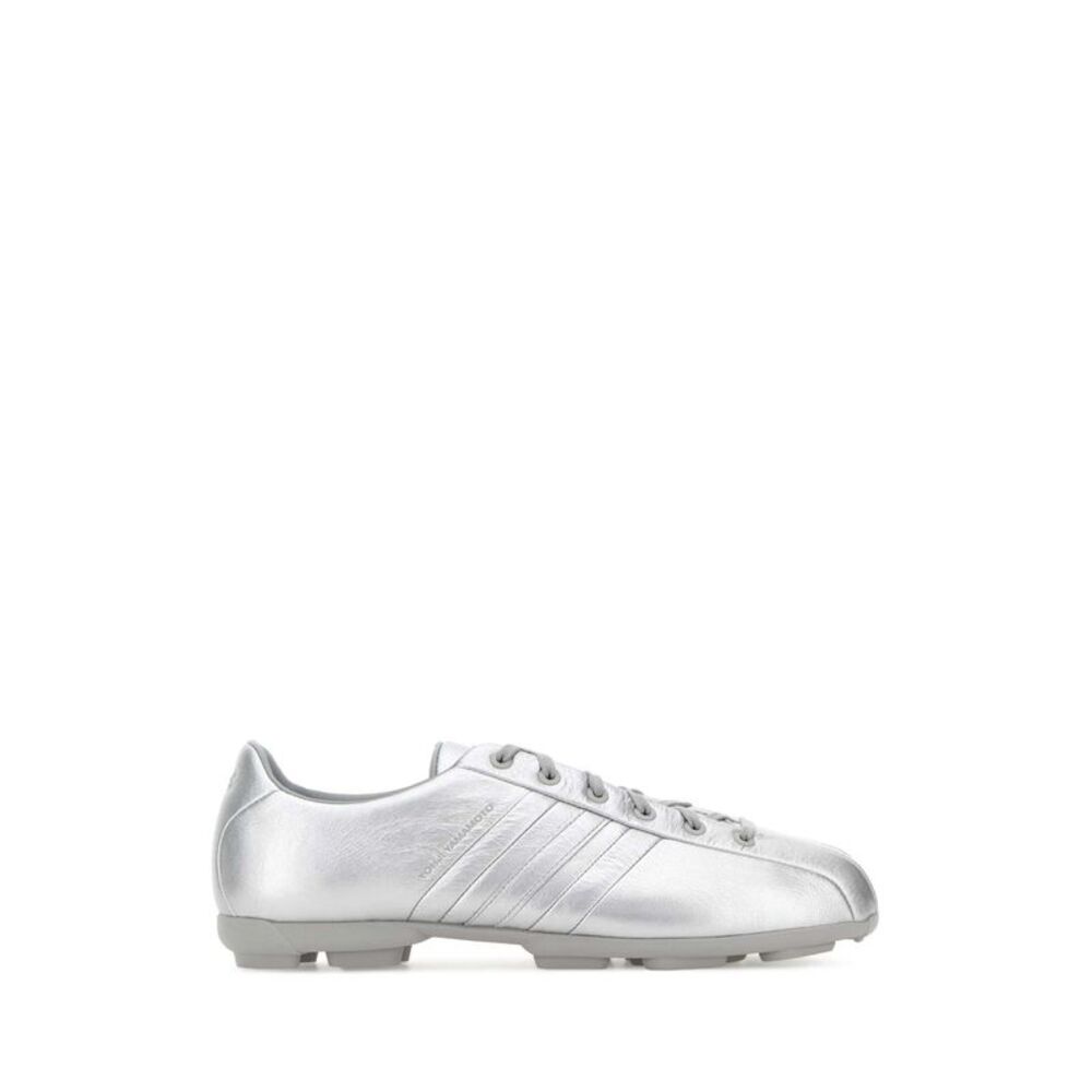 Y3 Yamamoto Unisex Silver Leather Y-3 Field Sneakers